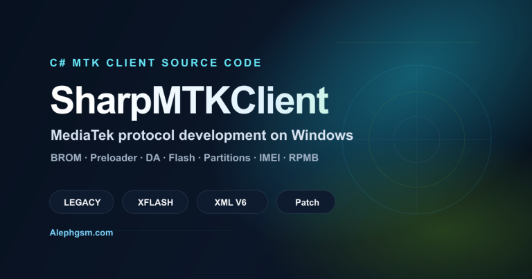 C# SharpMTKClient, mtk chipset protocol 2026.04.26