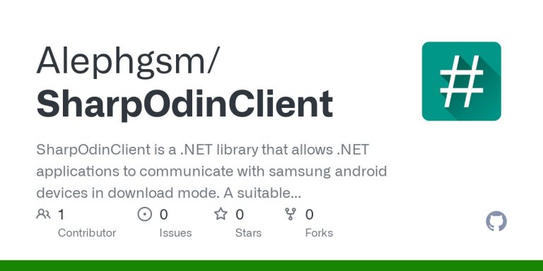 SharpOdinClient Samsung Devices Flash Library In C GSM Alphabet 